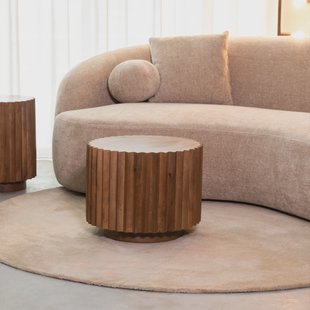 LABEL51 Ronde Salontafel 'Novan' Mangohout, 50cm