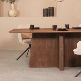 LABEL51 Eettafel 'Scott' Mangohout, 200 x 100cm