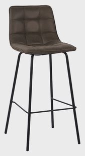 LABEL51 Barkruk 'Bistro' Micro Suede, kleur Moss (zithoogte 78cm)