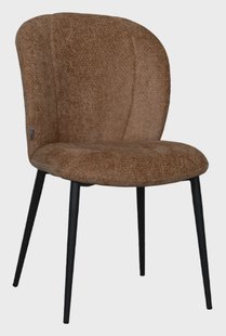 LABEL51 Eetkamerstoel 'Vino' Elite stof, kleur Cognac