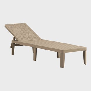 WOOOD Ligbed 'Jinte' Kunststof, kleur Zand