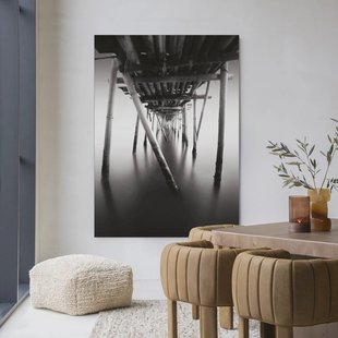 Urban Cotton Wandkleed 'Underworld' 110 x 145cm in Frame - black