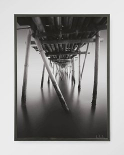 Urban Cotton Wandkleed 'Underworld' 110 x 145cm in Floating Frame - black