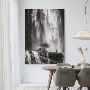 Urban Cotton Wandkleed 'Germinate' 110 x 145cm in Frame - black