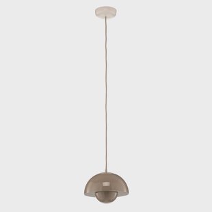 Flowerpot VP1 hanglamp grijs-beige &Tradition - Woonkamer - Designer - Metaal - 1 lamp