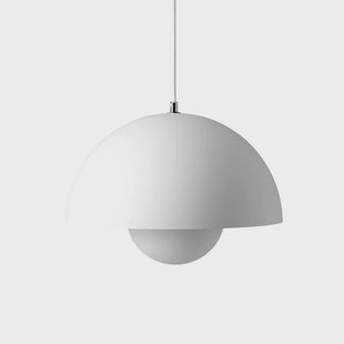 Flowerpot VP7 hanglamp mat wit &Tradition - Woonkamer - Designer - Metaal - 1 lamp