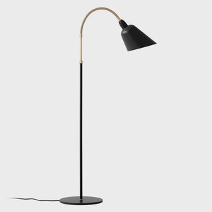 Bellevue AJ7 vloerlamp zwart/messing &Tradition - Woonkamer - Designer - Metaal - 1 lamp