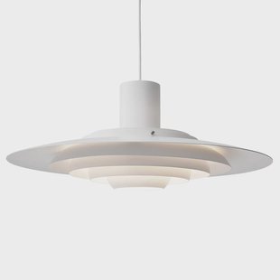 P376 Hanglamp KF2 Mat Wit P376 KF2 &Tradition - Woonkamer - Designer - Metaal - 1 lamp