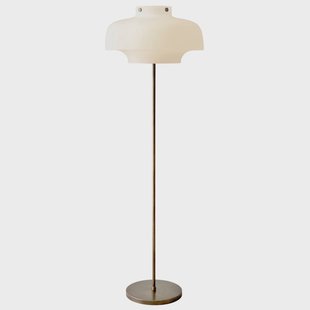 Copenhagen SC14 vloerlamp opaalglas &Tradition - Woonkamer - Designer - Metaal - Met lampenkap