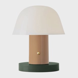 Setago JH27 draagbare tafellamp Nude/Forest &Tradition - Woonkamer - Designer - Kunststof - Met lampenkap