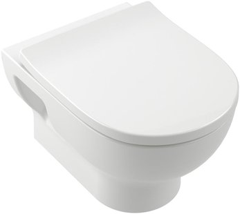Toilet Villeroy & Boch O.novo Combipack me Zitting 49x36x35 cm TwistFlush Wit Alpine