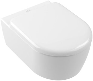 Toilet Villeroy & Boch Skyla Combipack met Zitting 49x36x35 cm TwistFlush Wit Alpine CeramicPlus