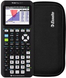 Texas Instruments TI-84 CE-T + Rekenmachine Case Zwart