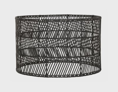 MUST Living Lampenkap 'San Rafael' Rotan, kleur Zwart