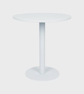 Zuiver Ronde Tuintafel 'Metsu' Staal, 70cm, kleur Wit