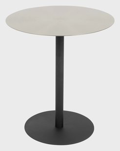 Zuiver Ronde Bijzettafel 'Snow' Staal, 40cm, kleur Zilver