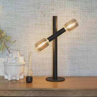 Zuiver Tafellamp 'Hawk' 2-lamps, kleur Zwart