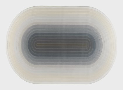 Zuiver Ovaal Vloerkleed 'Olympic' 160 x 230cm, kleur Blauw