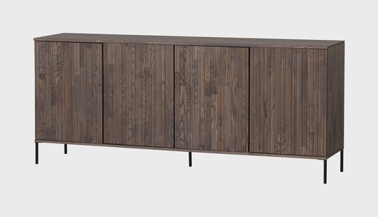 WOOOD Dressoir 'New Gravure' Essenhout, 200cm, kleur Espresso