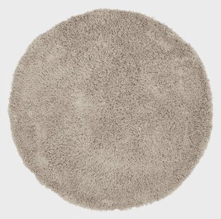 MUST Living Rond Vloerkleed 'Celeste' 150cm, kleur Taupe