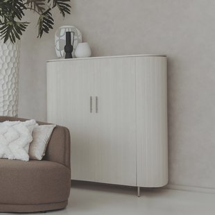 Tower Living Opbergkast 'Corbetta' Minerale cement finish, 145 x 135cm