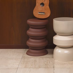 Dutchbone Bijzettafel/Kruk 'Artemis' kleur Terra