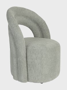Dutchbone Draaifauteuil 'Seina' Bouclé, kleur Groen