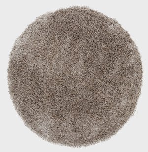 MUST Living Rond Vloerkleed 'Crown' 150cm, kleur Bruin