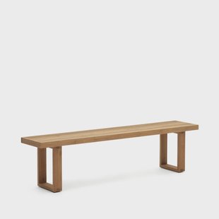 Kave Home Outdoor Eetkamerbank 'Canadell' Teakhout, 210cm