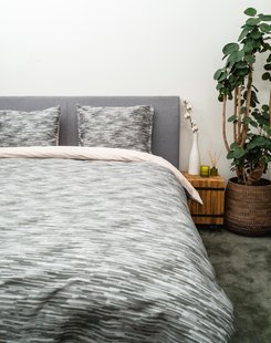 Sale - Kayori Ashai - Dekbedovertrek - Katoensatijn - 240/200-220 - Natural