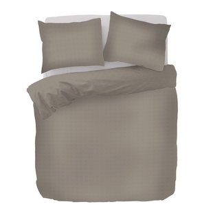 Sale - Kayori Shizu - Dekbedovertrek - Katoensatijn - 240/200-220 - Taupe