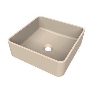 Arcqua Case waskom - vierkant - 37x37cm - mat zand WAS551124