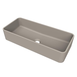 Arcqua Case waskom - rechthoek - 60x26cm - mat klei WAS859511