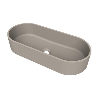 Arcqua Case waskom - ovaal - 60x26cm - mat klei WAS854787