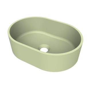 Arcqua Case waskom - ovaal - 40x28cm - mat pastel groen WAS709134