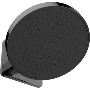 Hotbath MATE Hoofddouche - 30cm - opbouw - rond - rond - Gepolijst zwart PVD M420PBP