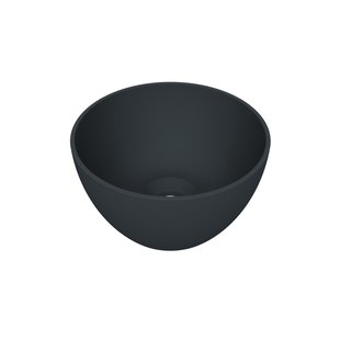 Arqua Olivia Waskom - 22x22cm - rond - opbouw - mat antraciet WAS464913