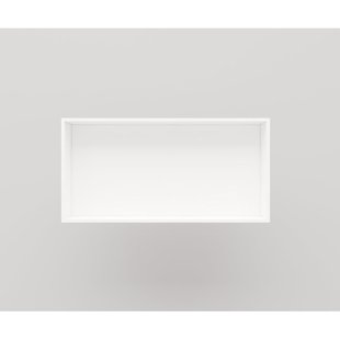 Crosstone by Arcqua Solid Alcove inbouwnis 60x30x10cm solid surface mat wit NIS111855