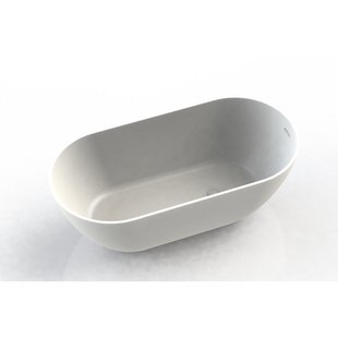 Arcqua Cusco vrijstaand ligbad 175x85x55cm cast marble Mat Wit BAD119191