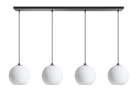 ETH Orb Opal - hanglamp - 120 x 25 x  200 cm - zwart en wit