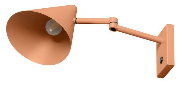 ETH Marvis - wandlamp met schakelaar - 8 x 12 x 44 cm - roze