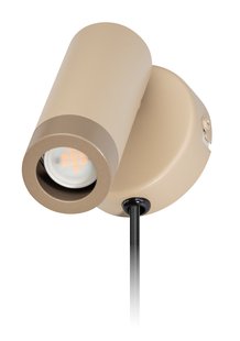 ETH Miller - wandlamp met schakelaar - Ø 8 x 12 cm - zand