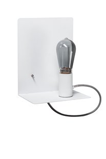ETH Magneto - wandlamp met schakelaar en USB-stekker - 20 x 25 cm - wit
