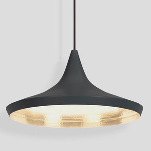 Beat Wide LED hanglamp, zwart, Ø 36 cm Tom Dixon - Woonkamer - Designer - Messing - 1 lamp