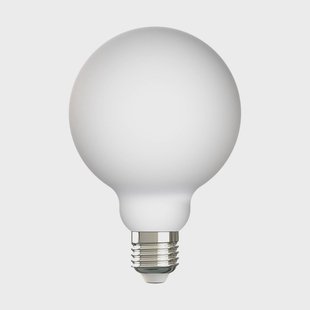 Arcchio LED lamp, E27, G95, 7W, 2700K, porselein