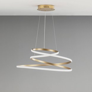 Luce Ambiente Design LED hanglamp COASTER, goudkleurig, Ø 60 cm, metaal, CCT
