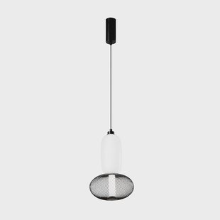 Luce Ambiente Design LED hanglamp INKAS, hoogte 41 cm, zwart, glas/metaal, CCT