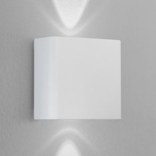 INTEC LED buiten wandlamp KLEIN, wit, breedte 11 cm, kunststof