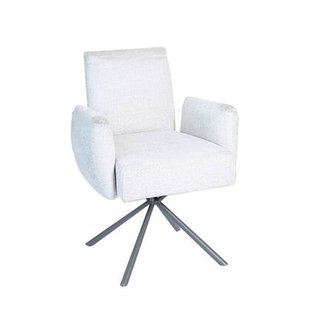 PTMD Lex Cream Dining Chair Legacy 15 Dove Grey Legs