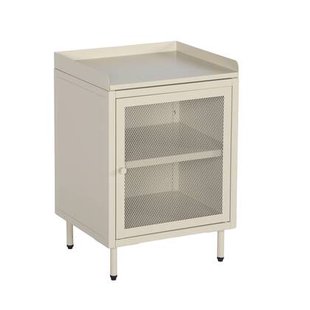 sweeek - Nachtkastje met 1 deur, metaal, industrieel